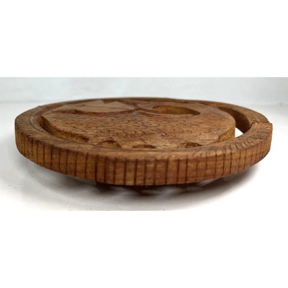 SMALL Handmade Wooden Fish Trivet - with Flaws - Made in India - Picture 15 of 16